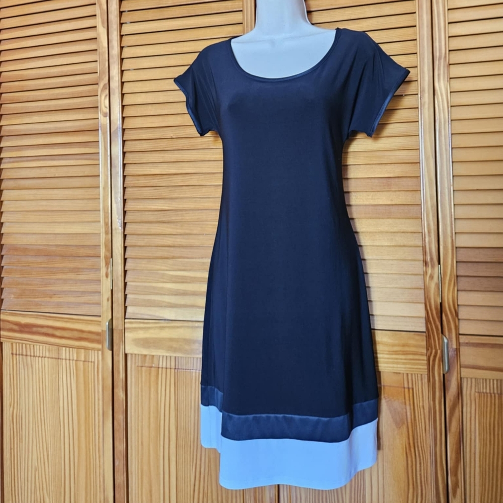 Dressbarn Colorblock Black N White  Dress sz 6